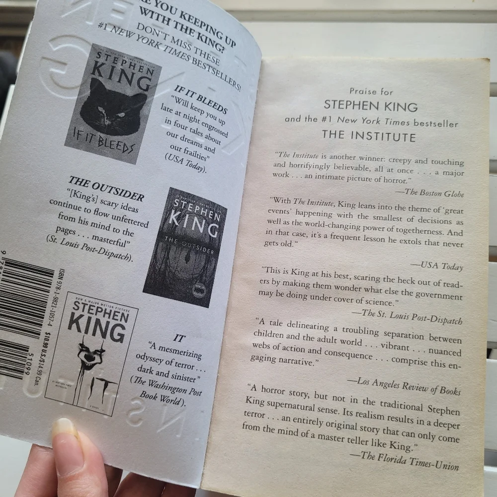 The Institute by Stephen King Hardcover